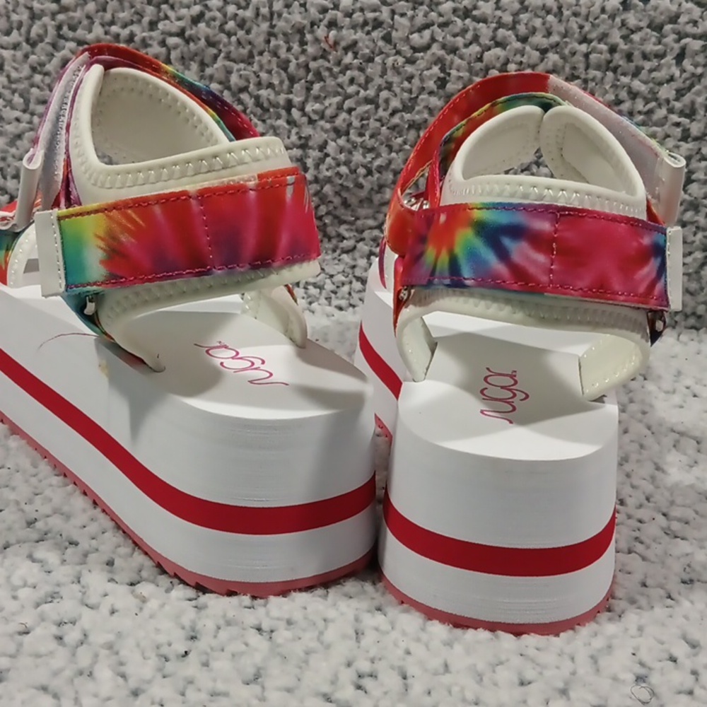 Sugar tie dye platform sandals - Picture 4 of 8